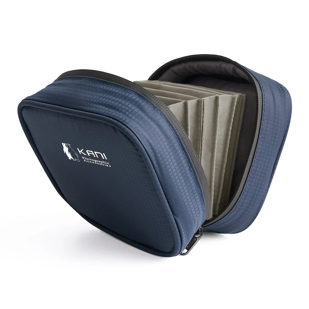 KANI AC-089C Blue Soft Case for Circular Filters up to φ105mm (Holds 8 Filters)