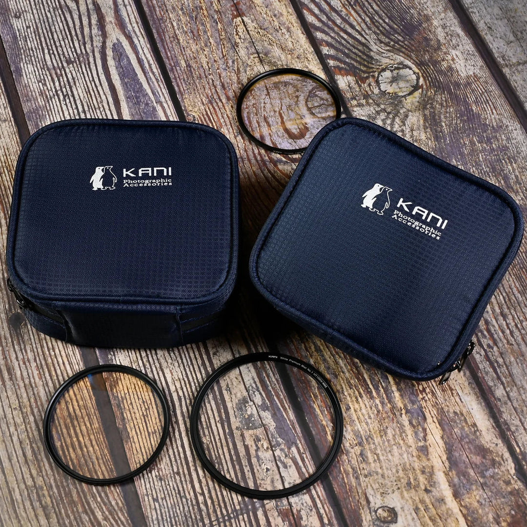 KANI AC-089C Blue Soft Case for Circular Filters up to φ105mm (Holds 8 Filters)