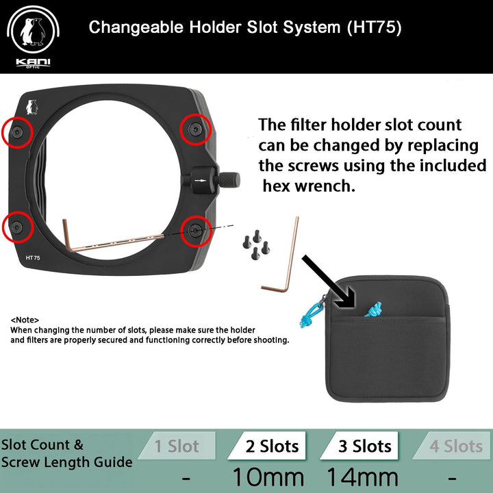 KANI HT75 Filter Holder 75mm – Compact System