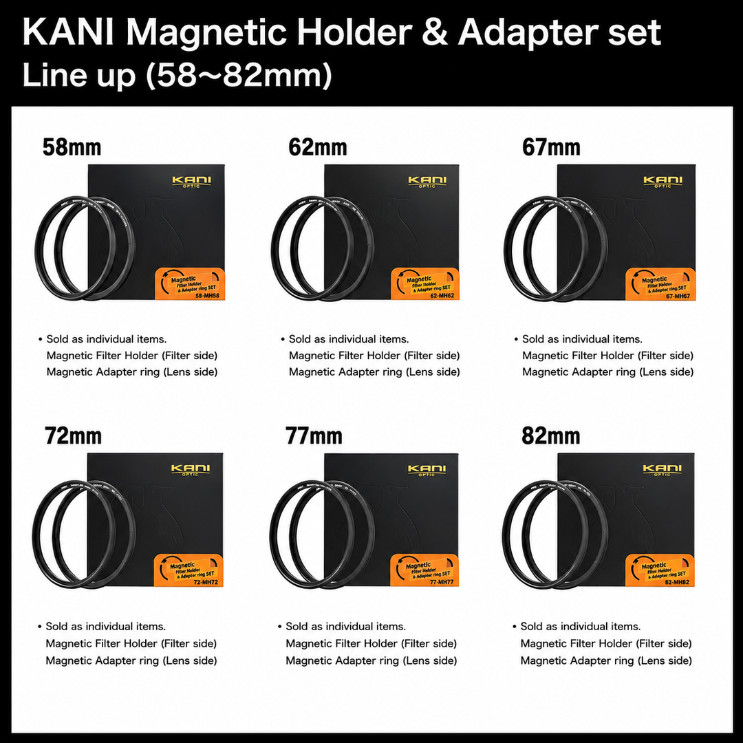 KANI Magnetic Holder & Adapter Ring(49mm–95mm)