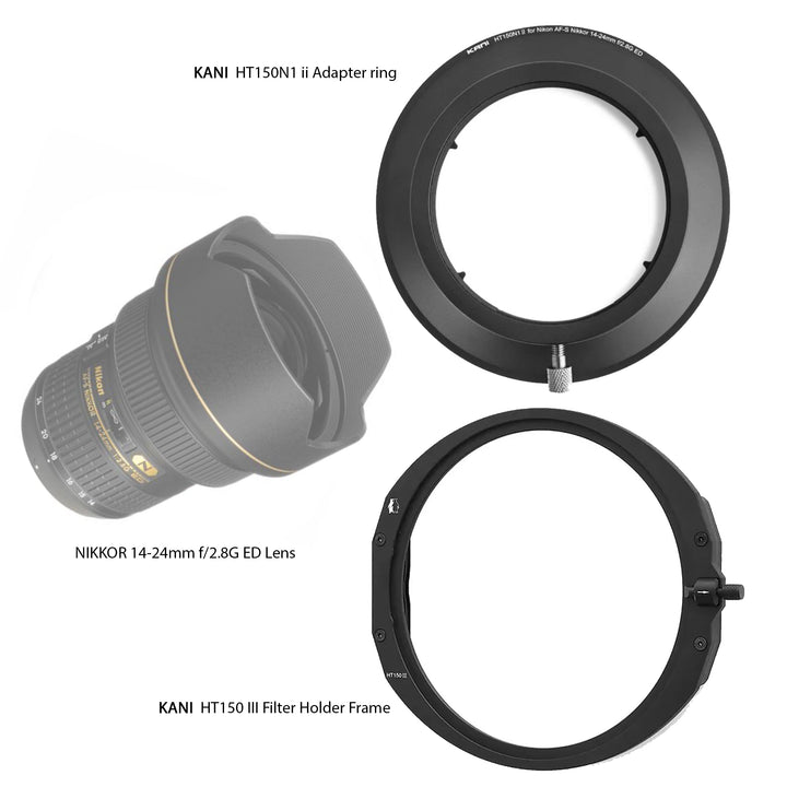 KANI HT150 III Filter Holder for Nikon AF-S NIKKOR 14-24mm f/2.8G ED