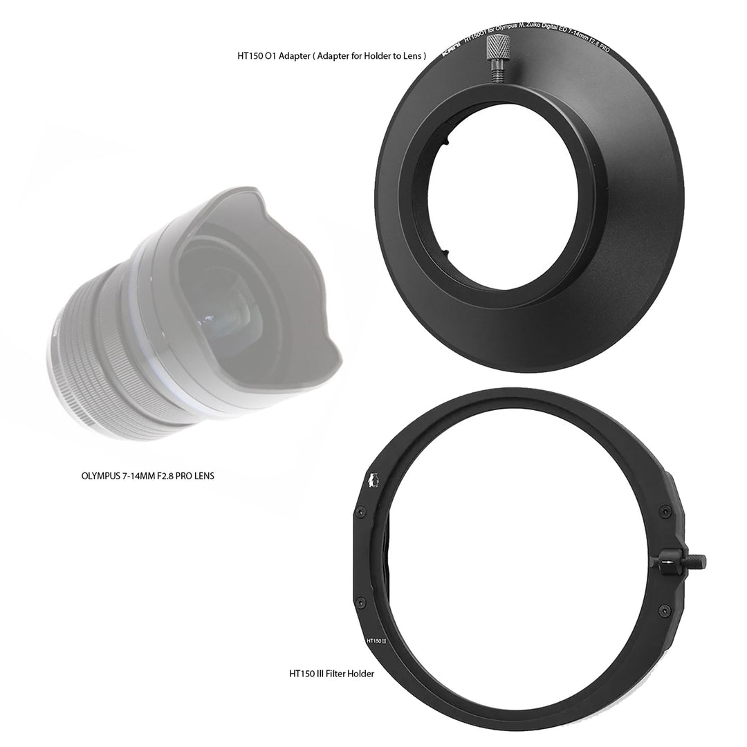 KANI HT150 III Filter Holder for Olympus 7-14mm f2.8 PRO Lens