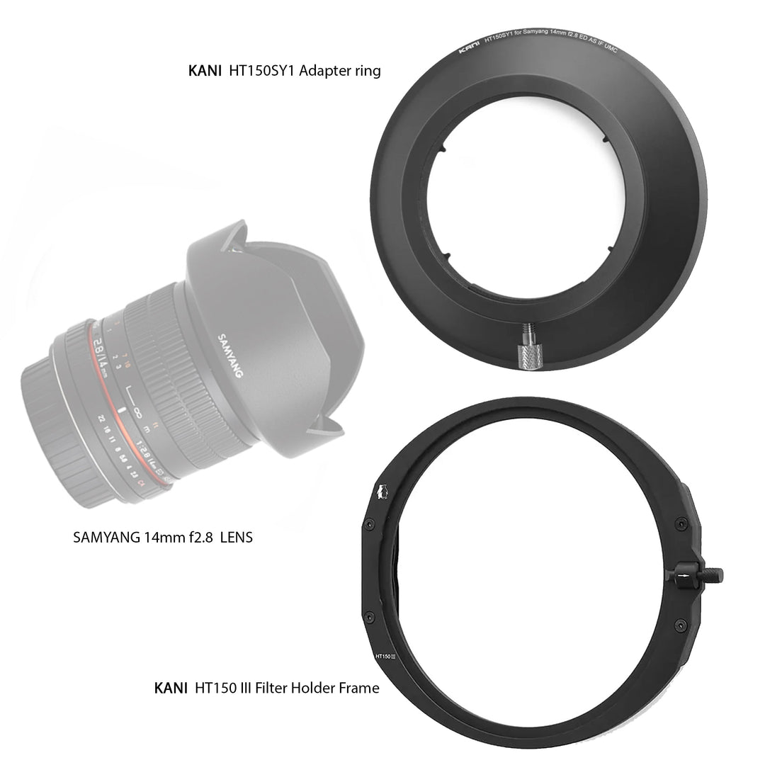 KANI HT150 III Filter Holder for SAMYANG 14mm F2.8 ED AS IF UMC