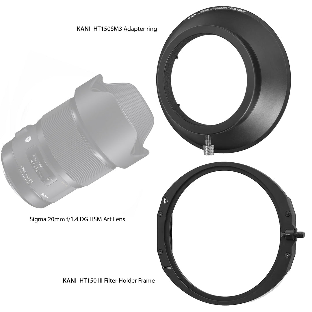 KANI HT150 III Filter Holder  for SIGMA 20mm  f1.4 DG HSM
