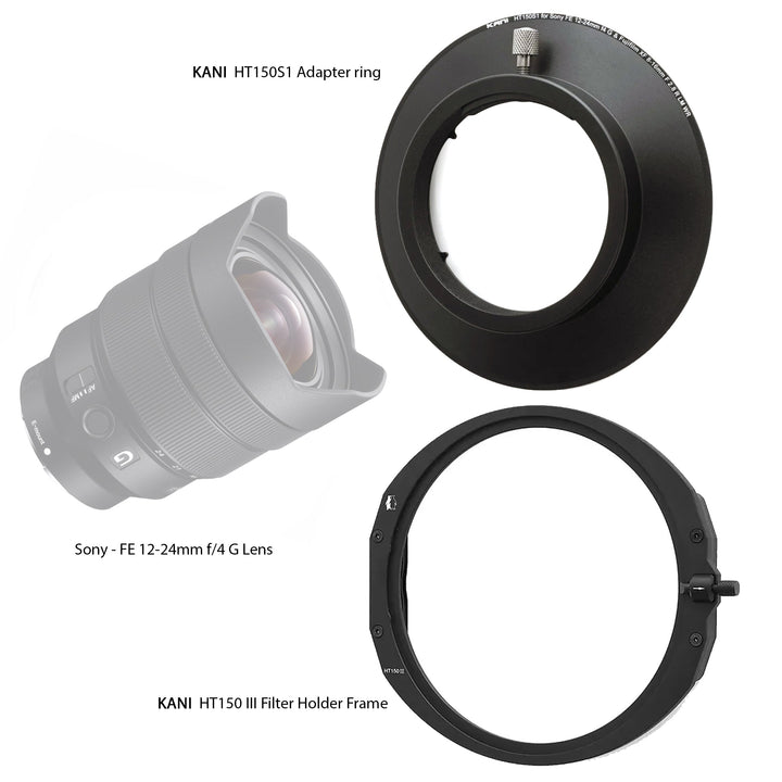 KANI HT150 III Filter Holder for Fujifilm XF 8-16mm f2.8 R LM WR & Sony FE 12-24mm f4 G