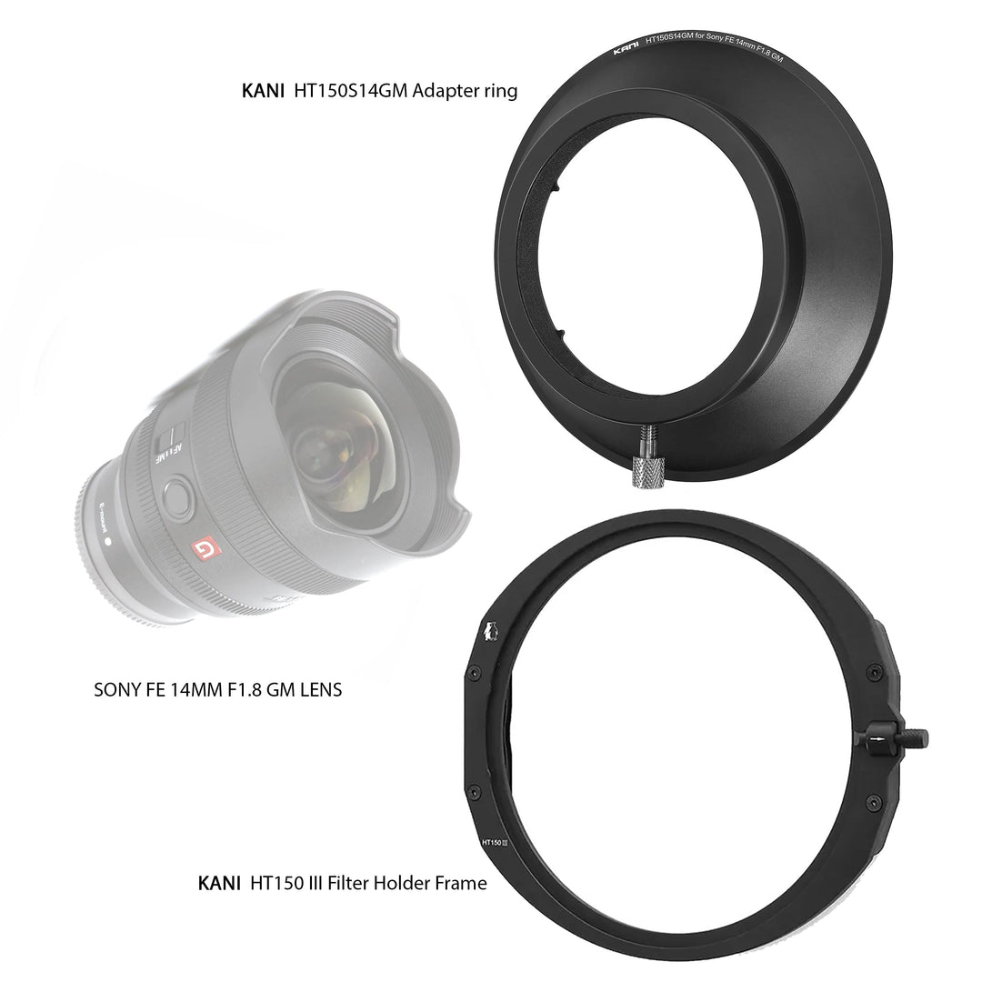 KANI HT150 III Filter Holder  Sony FE 14mm F1.8 GM (150mm)